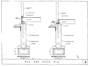 footingwood solid and box sill